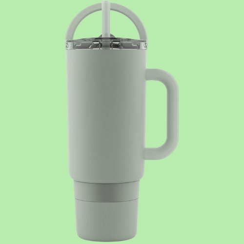 Ergonomic Handle Insulated Mug Spill-Proof Lid Tumbler