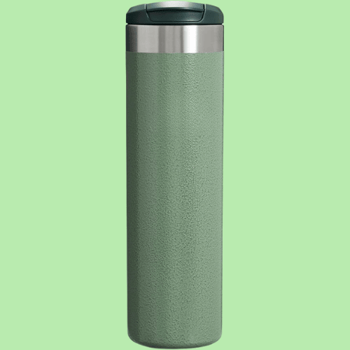 Compact Stainless Steel Insulated Mug Easy-Open Lid Tumbler