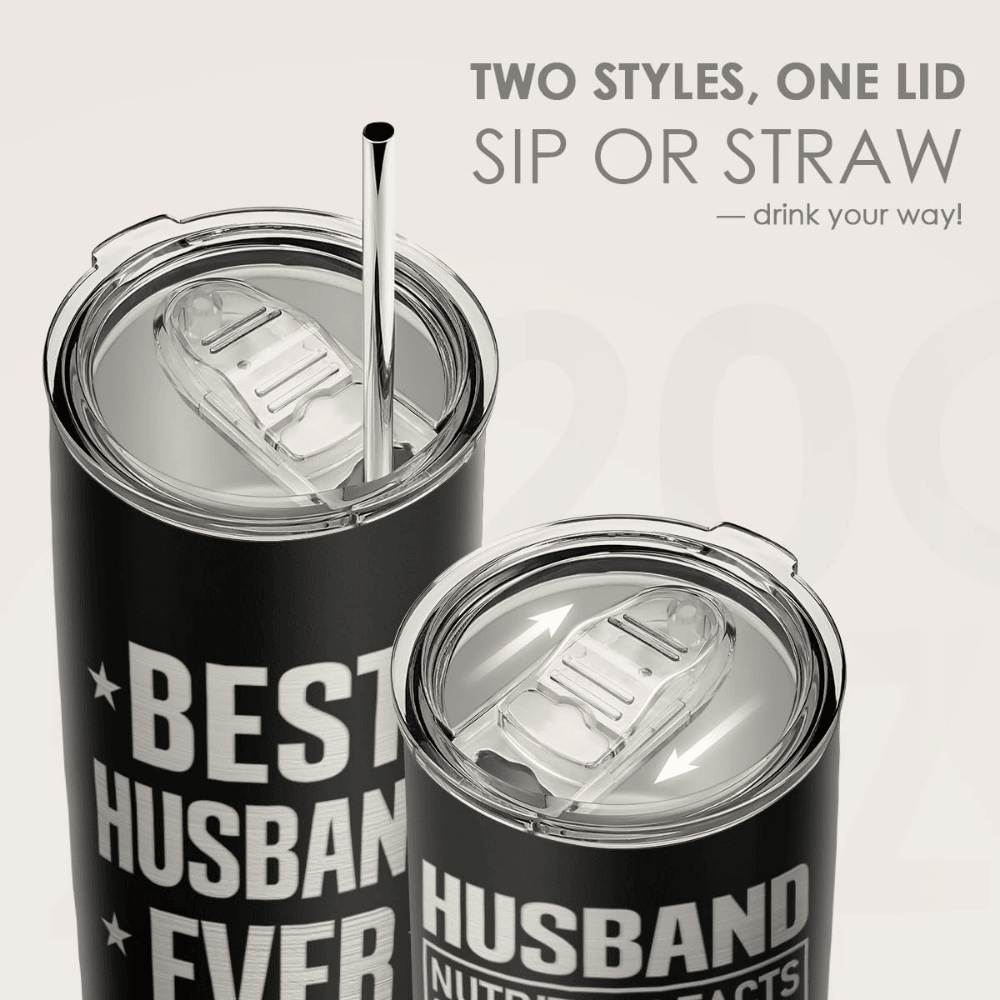Best Husband Ever 20oz Tumbler | Stainless Steel Travel Coffee Mug for Him