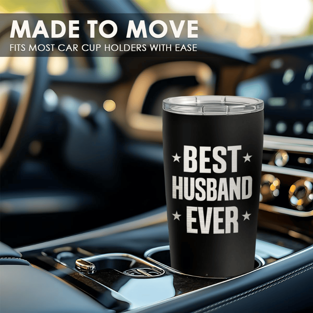 Best Husband Ever 20oz Tumbler | Stainless Steel Travel Coffee Mug for Him