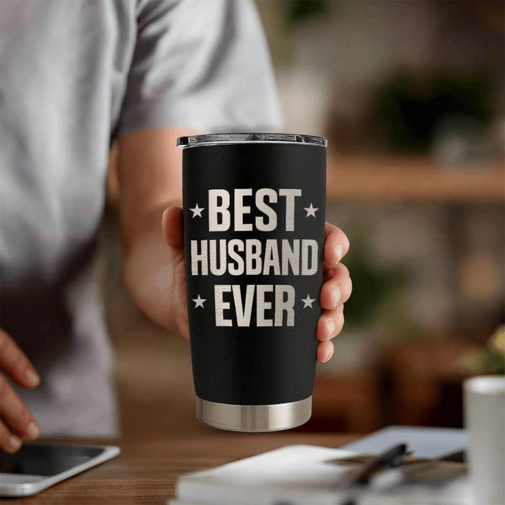 Best Husband Ever 20oz Tumbler | Stainless Steel Travel Coffee Mug for Him