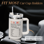 Teacher Appreciation 40oz Tumbler with Handle | "Big Heart" Stainless Steel Gift