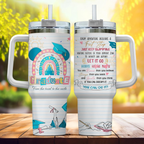 Graduation Castle 40oz Tumbler with Handle | Magical "Next Adventure" Senior Gift