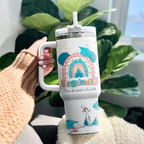 Graduation Castle 40oz Tumbler with Handle | Magical "Next Adventure" Senior Gift