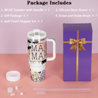 The Ultimate "MaMa" 40oz Tumbler with Handle | Premium Insulated Mother's Day Gift Set