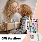 The Ultimate "MaMa" 40oz Tumbler with Handle | Premium Insulated Mother's Day Gift Set