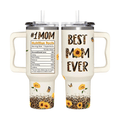 "Best Mom Ever" 40oz Tumbler with Handle | The Ultimate Appreciation Gift for Mom