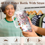The "#1 Mom" 40oz Insulated Tumbler | "Best Mom Ever" Leak-Proof Travel Mug