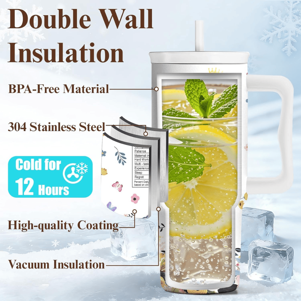The "#1 Mom" 40oz Insulated Tumbler | "Best Mom Ever" Leak-Proof Travel Mug