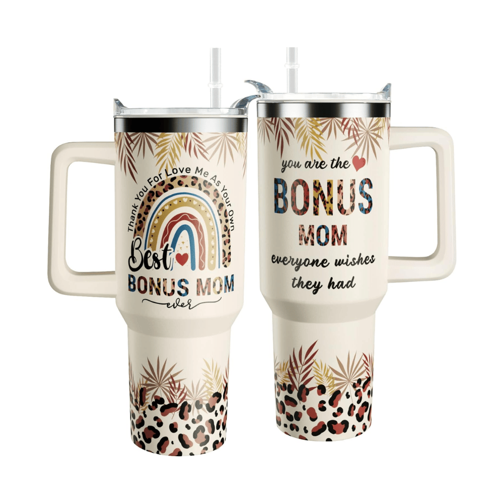 "Best Bonus Mom Ever" 40oz Tumbler | Heartfelt Stepmom Appreciation Gift