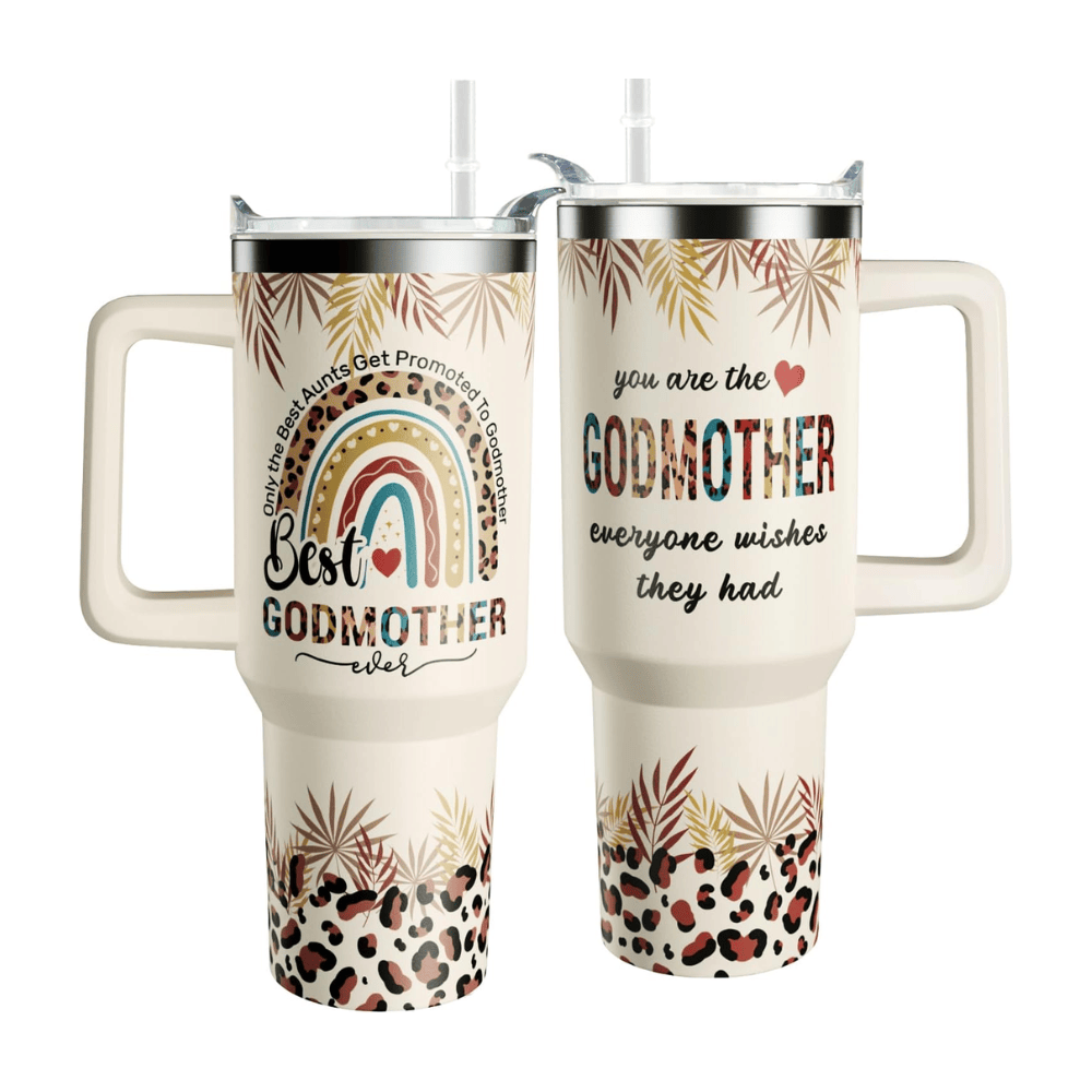 "Godmother" 40oz Insulated Tumbler | Perfect Godmother Proposal & Appreciation Gift