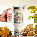 "Godmother" 40oz Insulated Tumbler | Perfect Godmother Proposal & Appreciation Gift