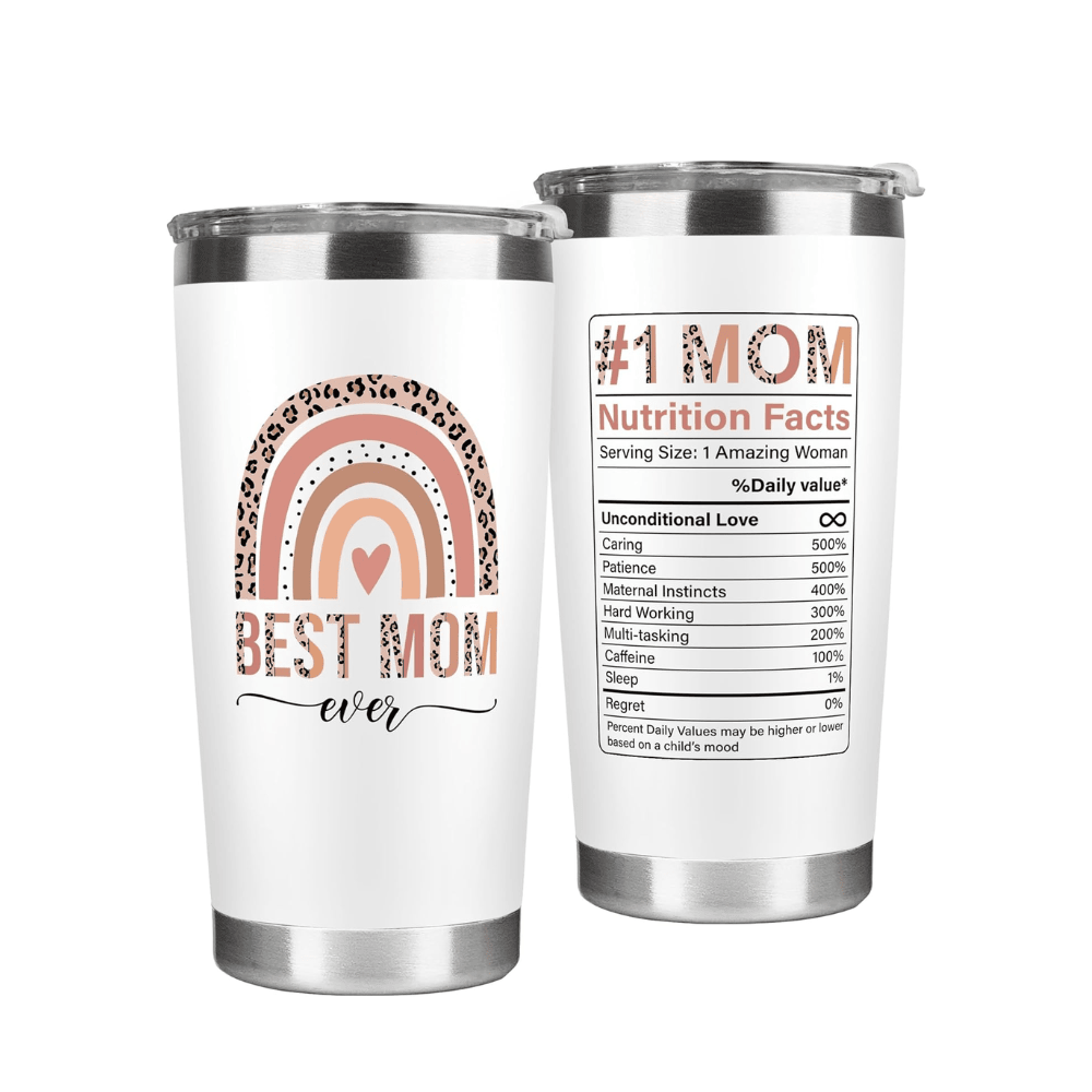 20oz "#1 Mom" Insulated Tumbler with Leak-Proof Lid | The Classic Gift for Every Mama
