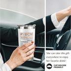 20oz "#1 Mom" Insulated Tumbler with Leak-Proof Lid | The Classic Gift for Every Mama
