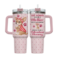 40oz "Chihuahua Mummy" Tumbler with Handle | The Ultimate Gift for Proud Dog Moms