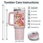 40oz "Chihuahua Mummy" Tumbler with Handle | The Ultimate Gift for Proud Dog Moms