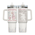 40oz "Mama Goose" Tumbler with Handle | The "Motherhood is the Realest Hood" Gift