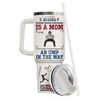 40oz "Baseball Mom" Tumbler with Handle | The Ultimate Bleacher-Ready Travel Mug
