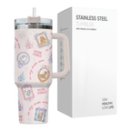 40oz "Mommy Era" Magic Tumbler | Whimsical Pink Castle Mom Vibes Travel Mug