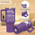 40oz "First Mother’s Day" Elephant Tumbler | Sentimental Milestone Gift for New Moms