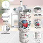 "Faith & Healing" 40oz Nurse Tumbler | Premium 4-Layer Insulated Christian Healthcare Gift