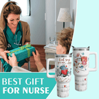 "Faith & Healing" 40oz Nurse Tumbler | Premium 4-Layer Insulated Christian Healthcare Gift
