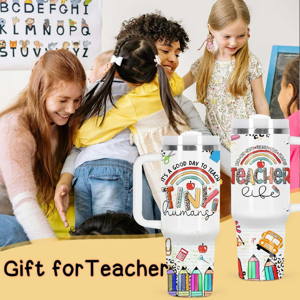 40oz "Teacher Hero" Tumbler with Silicone Boot | The Ultimate Appreciation Gift for Educators