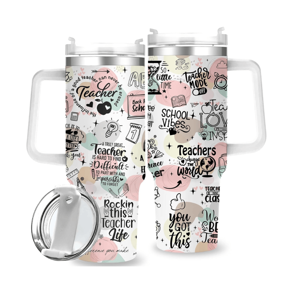 40oz "Teachers Change the World" Tumbler | The Perfect Back-to-School & Appreciation Gift