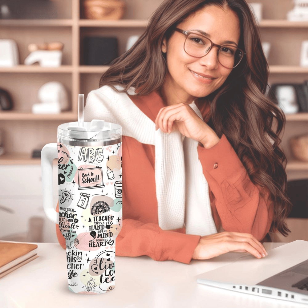 40oz "Teachers Change the World" Tumbler | The Perfect Back-to-School & Appreciation Gift