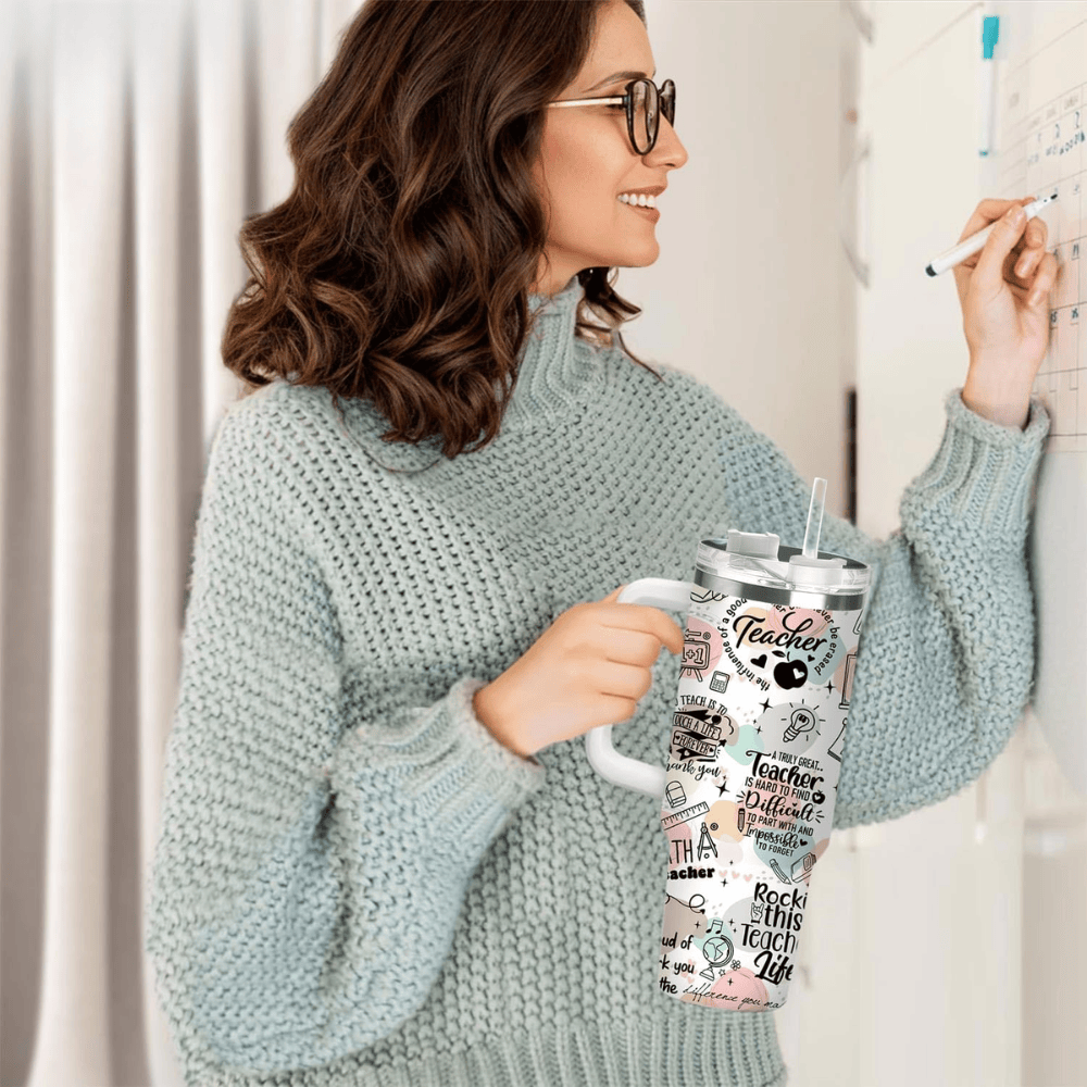 40oz "Teachers Change the World" Tumbler | The Perfect Back-to-School & Appreciation Gift