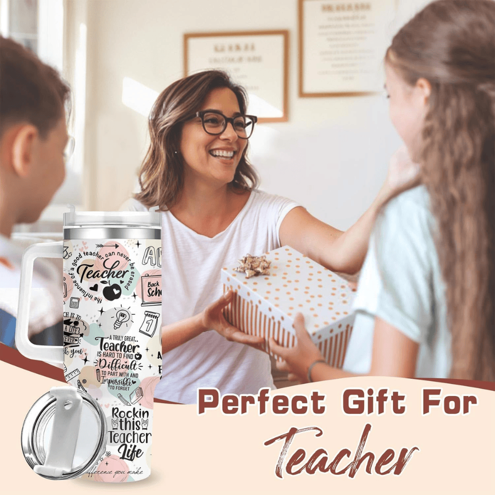 40oz "Teachers Change the World" Tumbler | The Perfect Back-to-School & Appreciation Gift