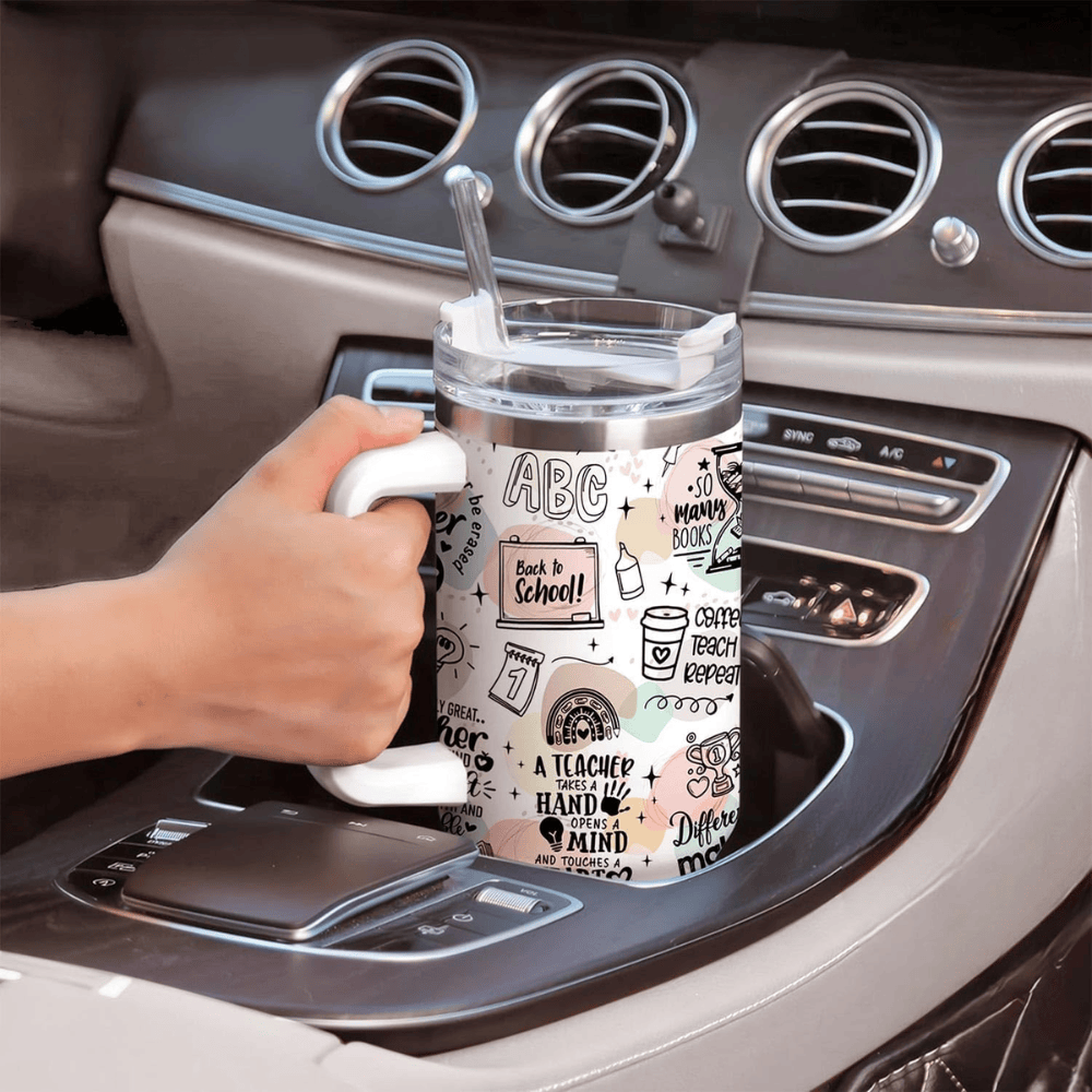 40oz "Teachers Change the World" Tumbler | The Perfect Back-to-School & Appreciation Gift