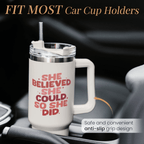 40oz "She Believed She Could So She Did" Tumbler | The Ultimate Empowerment Graduation Gift