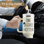 40oz "One Degree Hotter" Class of 2026 Tumbler | Humorous Graduation Gift for College, Masters & PhD
