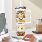 40oz "My Favorite People Call Me Grammy" Sunflower Tumbler | Heartfelt Grandma Gift from Grandkids