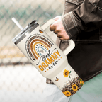 40oz "My Favorite People Call Me Grammy" Sunflower Tumbler | Heartfelt Grandma Gift from Grandkids