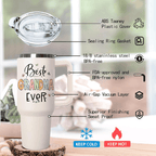 40oz "The Grandma Creed" Tumbler | Funny Sunflower & Butterfly Gift for the Best Grandma Ever