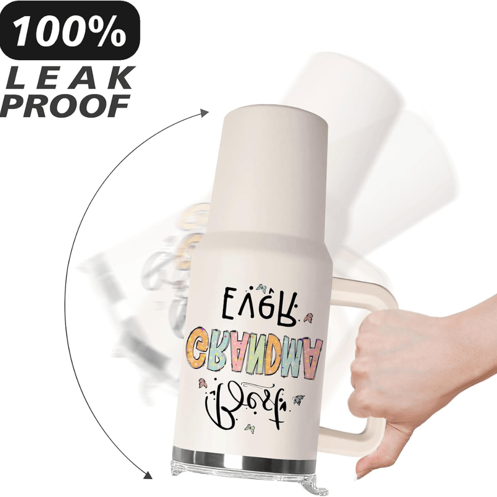 40oz "The Grandma Creed" Tumbler | Funny Sunflower & Butterfly Gift for the Best Grandma Ever