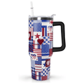 40oz American Flag Patriotic Tumbler | The Ultimate Freedom Gift for Veterans, Police & Father’s Day