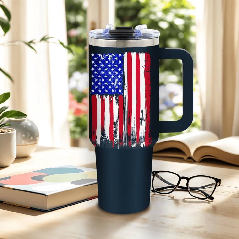 40oz "Truth Flag" American Tumbler | Bold Patriotic Statement Mug for Men, Dads & Veterans