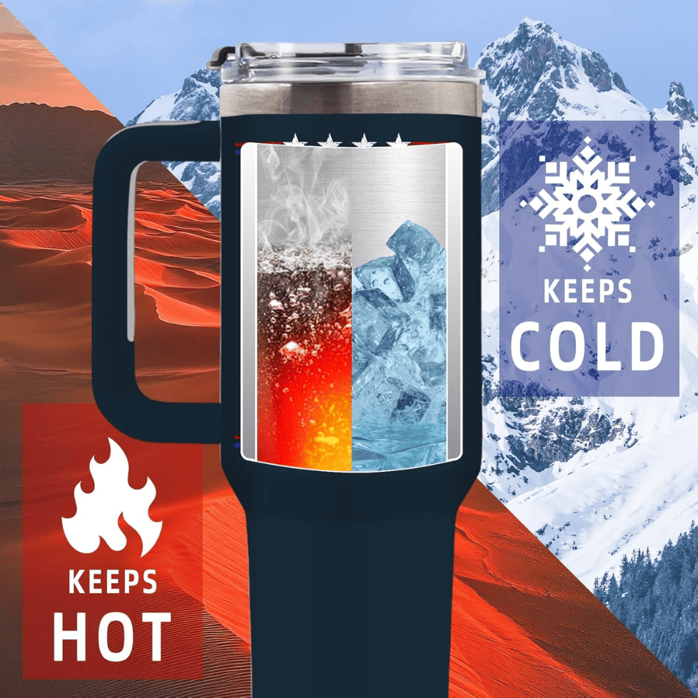 40oz "Truth Flag" American Tumbler | Bold Patriotic Statement Mug for Men, Dads & Veterans