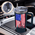 40oz "Truth Flag" American Tumbler | Bold Patriotic Statement Mug for Men, Dads & Veterans