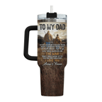 40oz "Hunting Partners for Life" Tumbler | Sentimental Father & Son Wilderness Gift for Outdoorsman Dads