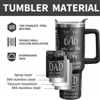 40oz "The Legend" Dad Tumbler | Laser Engraved Funny Gift for Father, Papa & Grandpa