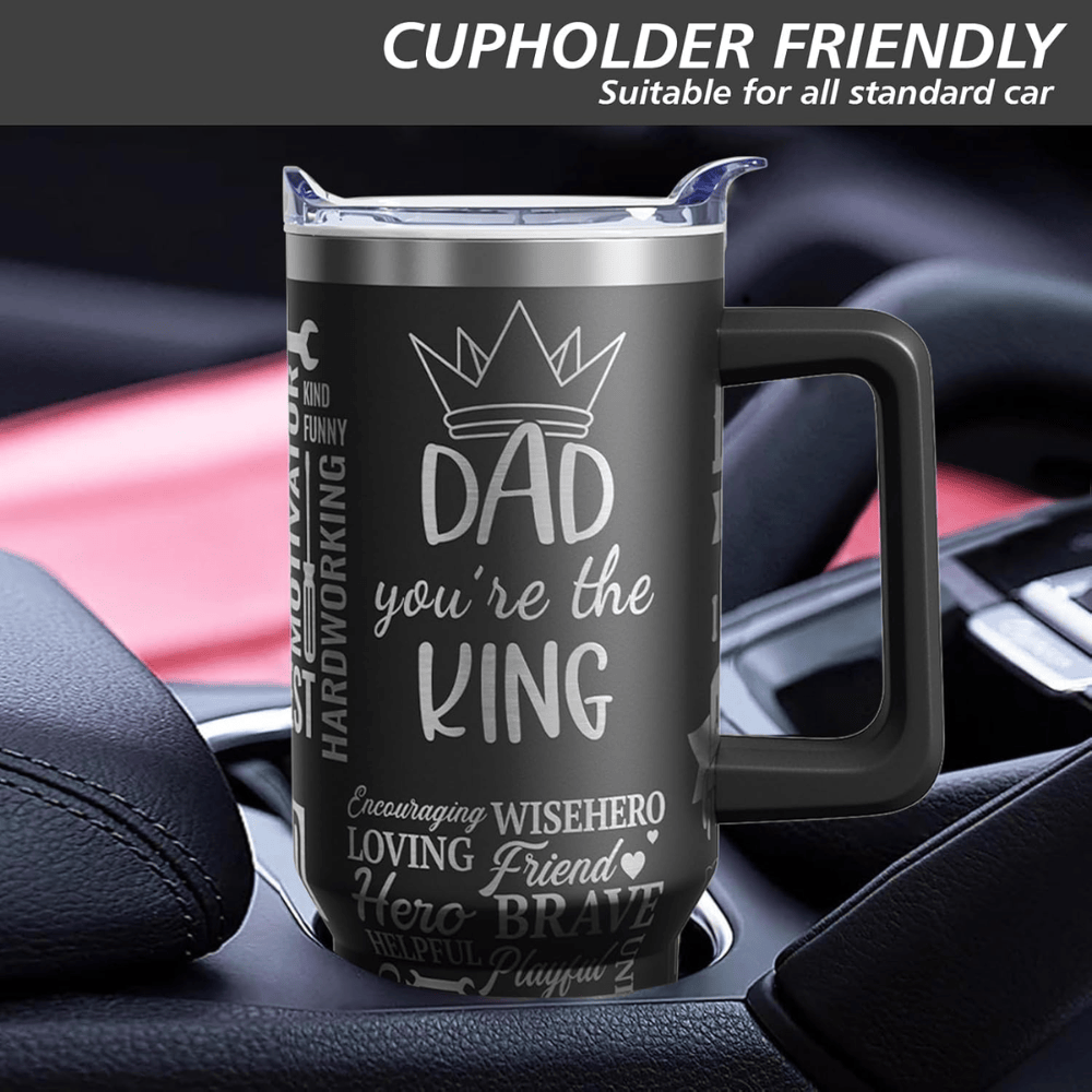 40oz "The Legend" Dad Tumbler | Laser Engraved Funny Gift for Father, Papa & Grandpa