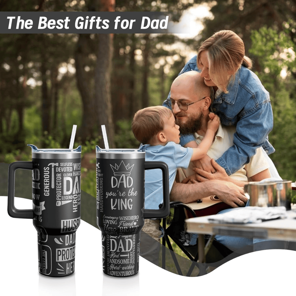 40oz "The Legend" Dad Tumbler | Laser Engraved Funny Gift for Father, Papa & Grandpa