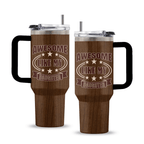 40oz "Awesome Like My Daughter" Wood Grain Tumbler | Funny Girl Dad Travel Mug