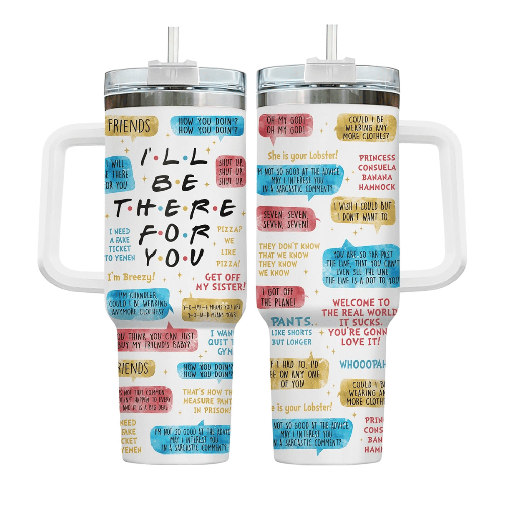 "Stay Golden" 40oz Squad Tumbler with Handle | Retro TV Show Fan Travel Mug