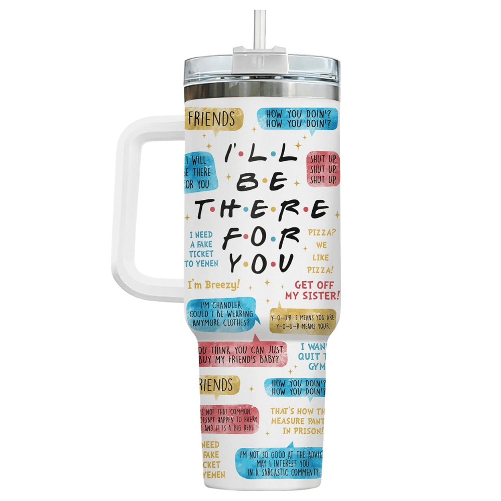 "Stay Golden" 40oz Squad Tumbler with Handle | Retro TV Show Fan Travel Mug