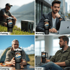 Funny "Dumb Bass" 40oz Fishing Tumbler | Patriotic Fisherman Travel Mug